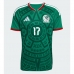 Maglie da calcio Messico Orbelin Pineda #17 Prima Maglia Mondiali 2026  Manica Corta
